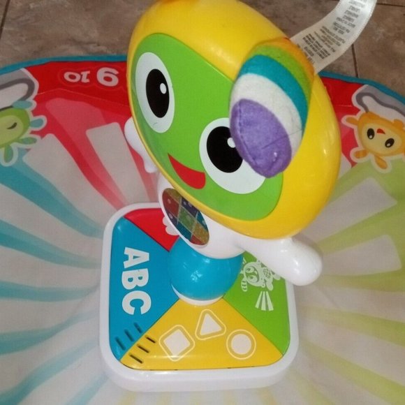 Fisher Price Bright Beats Learning Lights Interactive Baby Toddler Dance Mat Toy - Picture 2 of 2